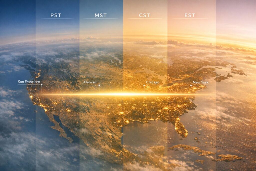 North American Time Zone Alignment Finder