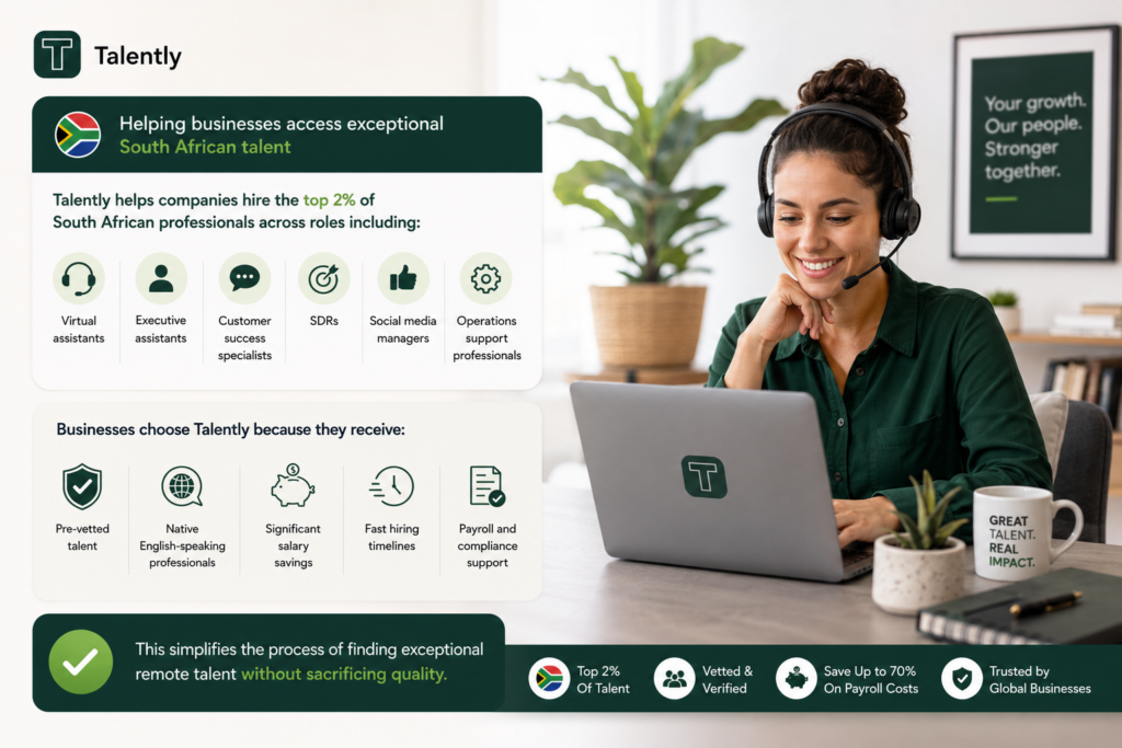 South African virtual assistant cost comparison chart