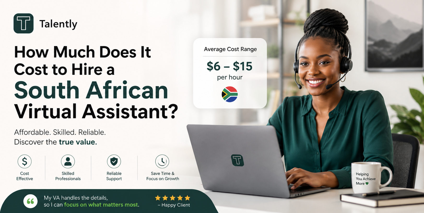 South African virtual assistant working remotely