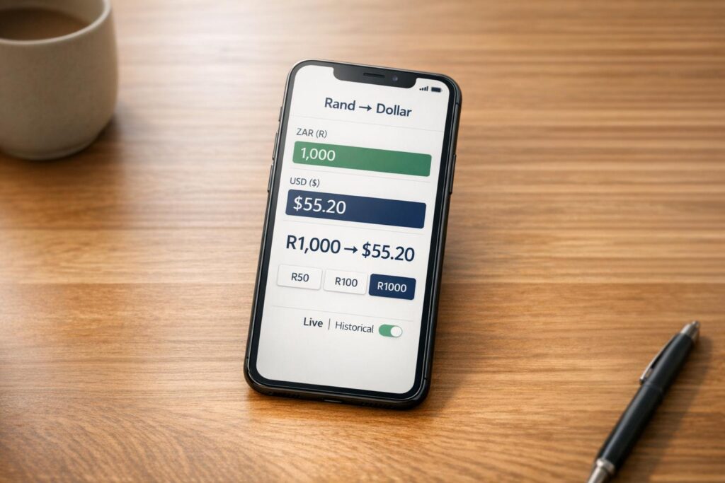 Rand to Dollar Converter