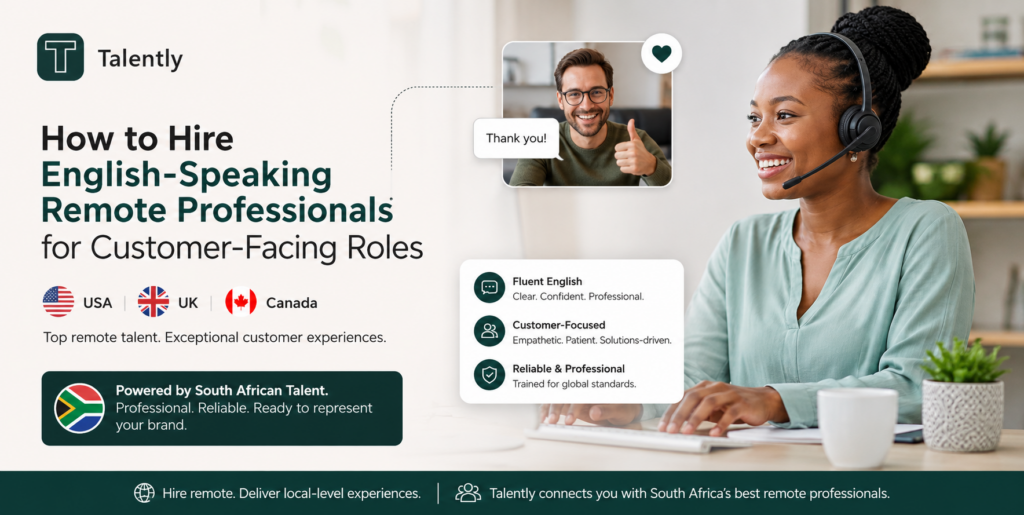 English-speaking remote professionals providing customer support