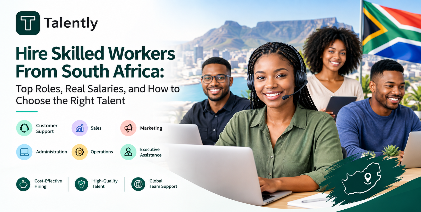 Hire skilled workers from South Africa remotely