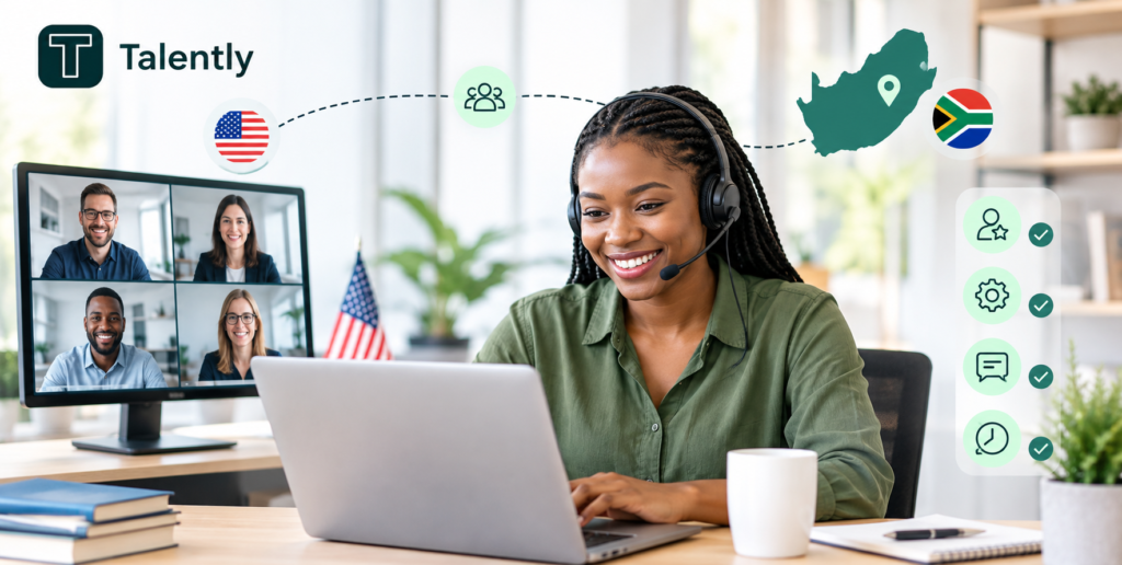 South African remote employee using employment solutions platform